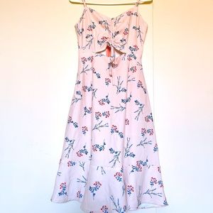 Cut Out Floral Dress - SOLD